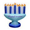 Happy Chanukah Menorah Inflatable Decoration